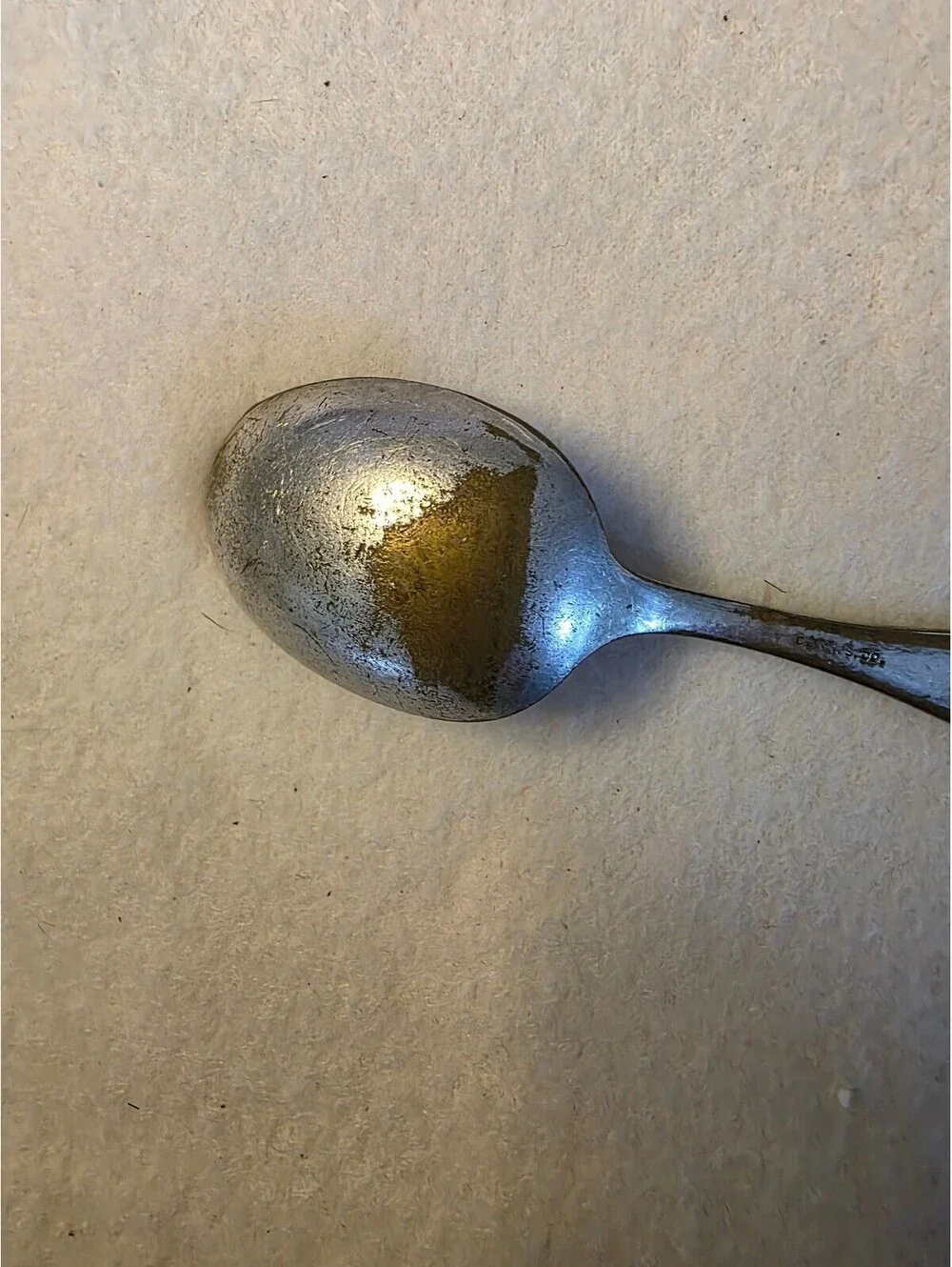 Vintage Oneida Rogers Floral Silverplate Baby Spoon 4.25 Inch 1930s